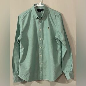 Ralph Lauren Custom Fit Mens Red Button Down Shirt. Size XL